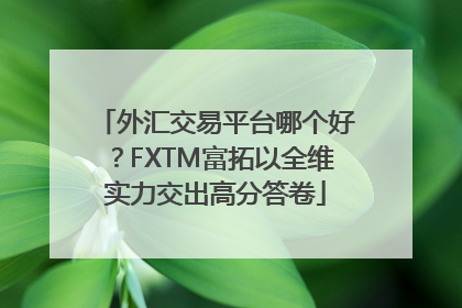 外汇交易平台哪个好？FXTM富拓以全维实力交出高分答卷