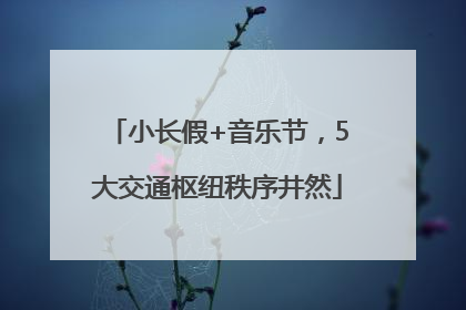 小长假+音乐节，5大交通枢纽秩序井然