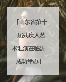 山东省第十一届残疾人艺术汇演在临沂成功举办