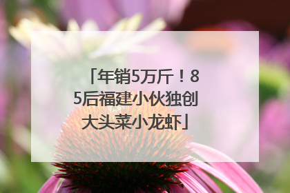 年销5万斤！85后福建小伙独创大头菜小龙虾
