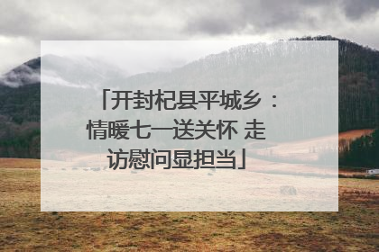 开封杞县平城乡：情暖七一送关怀 走访慰问显担当