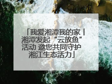 我爱湘潭我的家丨湘潭发起“云放鱼”活动 邀您共同守护湘江生态活力
