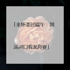 来怀柔过端午：到汤河口看龙舟赛