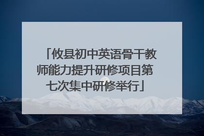 攸县初中英语骨干教师能力提升研修项目第七次集中研修举行