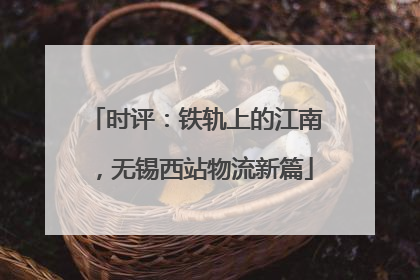 时评：铁轨上的江南，无锡西站物流新篇