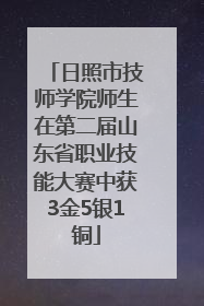 日照市技师学院师生在第二届山东省职业技能大赛中获3金5银1铜