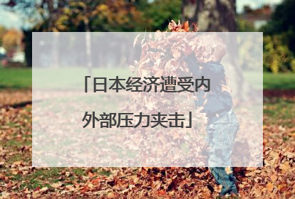 日本经济遭受内外部压力夹击