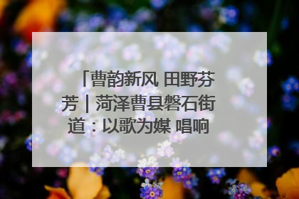 曹韵新风 田野芬芳｜菏泽曹县磐石街道：以歌为媒 唱响乡土“新歌声”