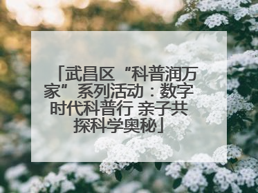 武昌区“科普润万家”系列活动：数字时代科普行 亲子共探科学奥秘