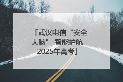 武汉电信“安全大脑” 智能护航2025年高考