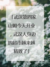 武汉第四家山姆今天开业,武汉人身边的超市越来越精致了