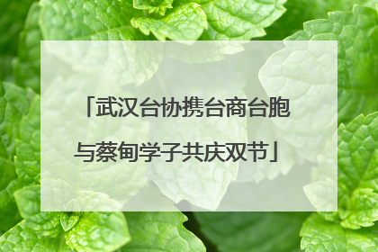 武汉台协携台商台胞与蔡甸学子共庆双节