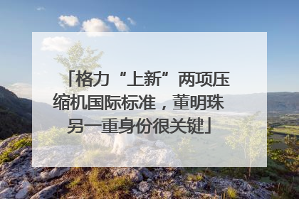 格力“上新”两项压缩机国际标准，董明珠另一重身份很关键