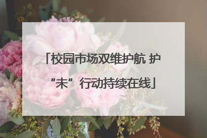 校园市场双维护航 护“未”行动持续在线