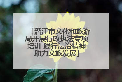 潜江市文化和旅游局开展行政执法专项培训 践行法治精神助力文旅发展