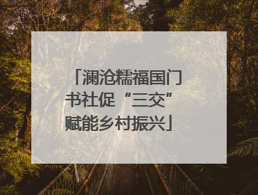 澜沧糯福国门书社促“三交”赋能乡村振兴