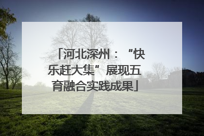 河北深州：“快乐赶大集”展现五育融合实践成果