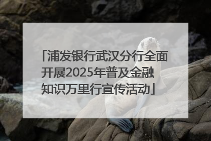 浦发银行武汉分行全面开展2025年普及金融知识万里行宣传活动