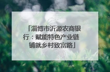 淄博市沂源农商银行：赋能特色产业链 铺就乡村致富路