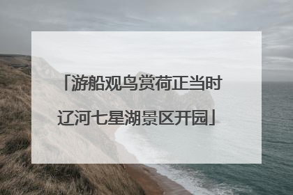 游船观鸟赏荷正当时 辽河七星湖景区开园