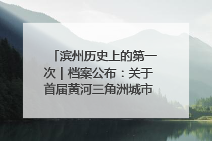 滨州历史上的第一次｜档案公布：关于首届黄河三角洲城市经济博览会暨发展论坛情况的总结报告