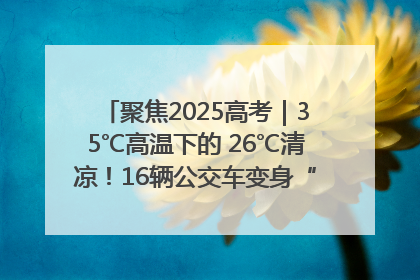 聚焦2025高考｜35℃高温下的 26℃清凉！16辆公交车变身“助考驿站”为高考护航
