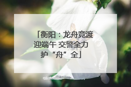 衡阳：龙舟竞渡迎端午 交警全力护“舟”全