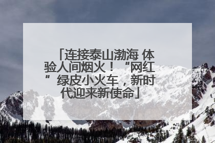 连接泰山渤海 体验人间烟火！“网红”绿皮小火车，新时代迎来新使命