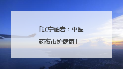 辽宁岫岩：中医药夜市护健康