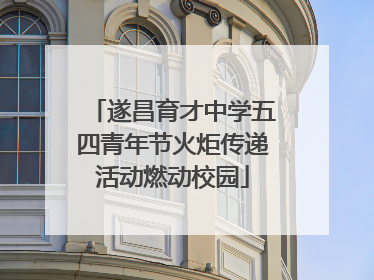 遂昌育才中学五四青年节火炬传递活动燃动校园