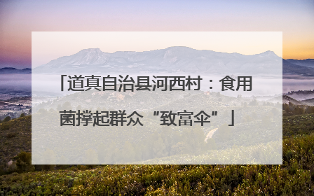 道真自治县河西村：食用菌撑起群众“致富伞”
