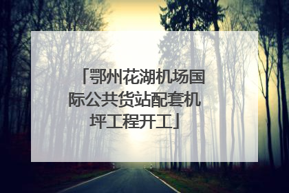 鄂州花湖机场国际公共货站配套机坪工程开工