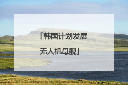 韩国计划发展无人机母舰