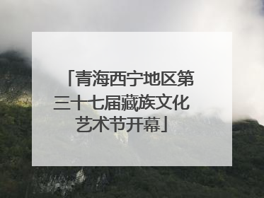 青海西宁地区第三十七届藏族文化艺术节开幕