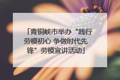 青铜峡市举办“践行劳模初心 争做时代先锋”劳模宣讲活动