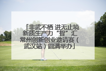非武不栖 进无止境 新质生产力“智”汇常州创新创业邀请赛（武汉站）圆满举办