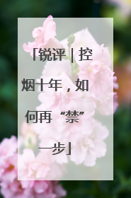 锐评｜控烟十年，如何再“禁”一步