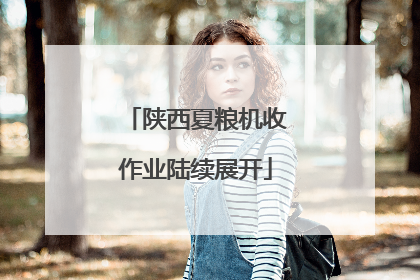陕西夏粮机收作业陆续展开