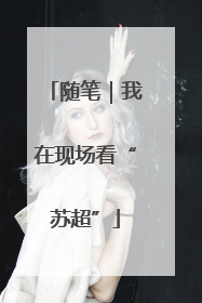 随笔｜我在现场看“苏超”