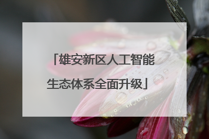 雄安新区人工智能生态体系全面升级