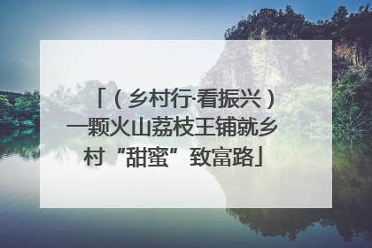 （乡村行·看振兴）一颗火山荔枝王铺就乡村“甜蜜”致富路