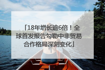 18年增长逾6倍！全球首发报告勾勒中非贸易合作格局深刻变化