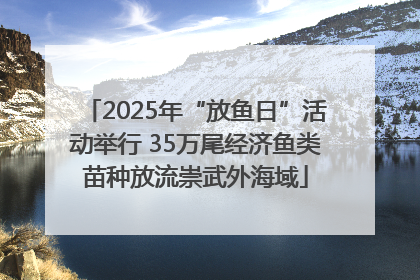 2025年“放鱼日”活动举行 35万尾经济鱼类苗种放流崇武外海域