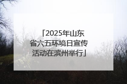2025年山东省六五环境日宣传活动在滨州举行