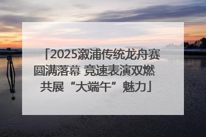2025溆浦传统龙舟赛圆满落幕 竞速表演双燃 共展“大端午”魅力