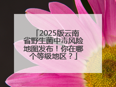 2025版云南省野生菌中毒风险地图发布！你在哪个等级地区？