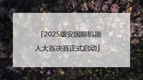2025雄安国际机器人大赛决赛正式启动