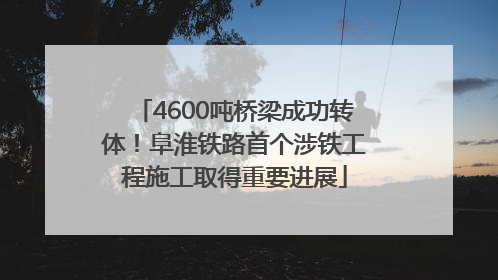 4600吨桥梁成功转体！阜淮铁路首个涉铁工程施工取得重要进展