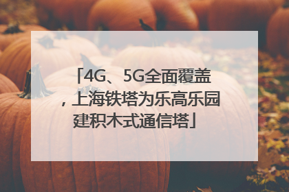 4G、5G全面覆盖，上海铁塔为乐高乐园建积木式通信塔