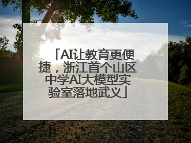 AI让教育更便捷，浙江首个山区中学AI大模型实验室落地武义